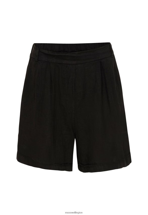 Women Mexx Schwarz Linen Shorts Black 2B480T50