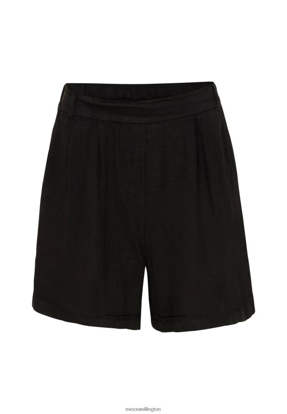 Women Mexx Schwarz Linen Shorts Black 2B480T50