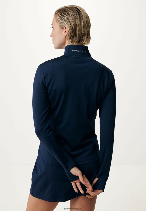 Women Mexx Blue Zipped Cardigan Navy 2B480T402