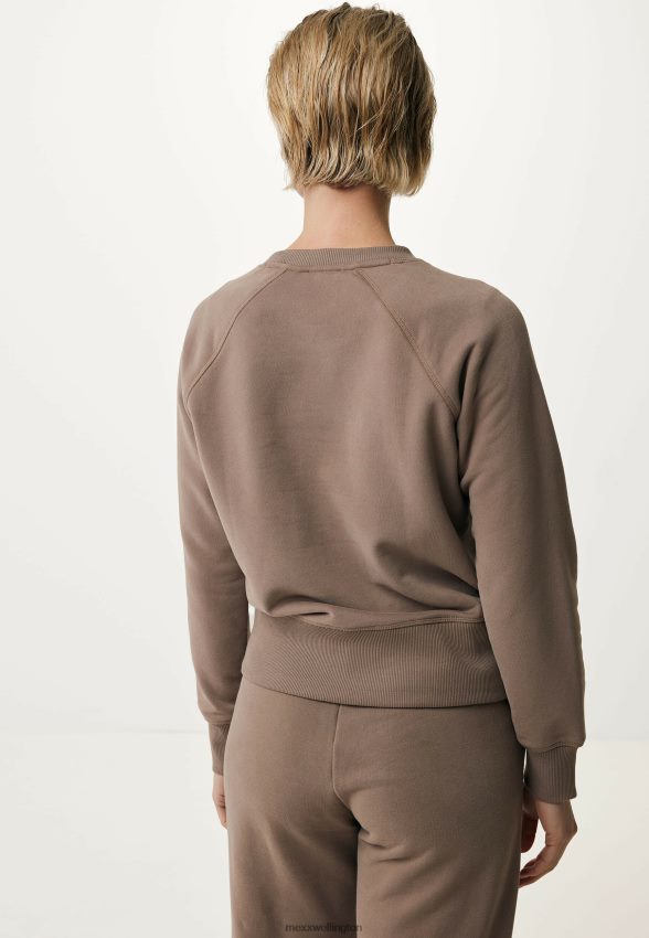 Women Mexx Brown Raglan Sweater Long Sleeves 2B480T138