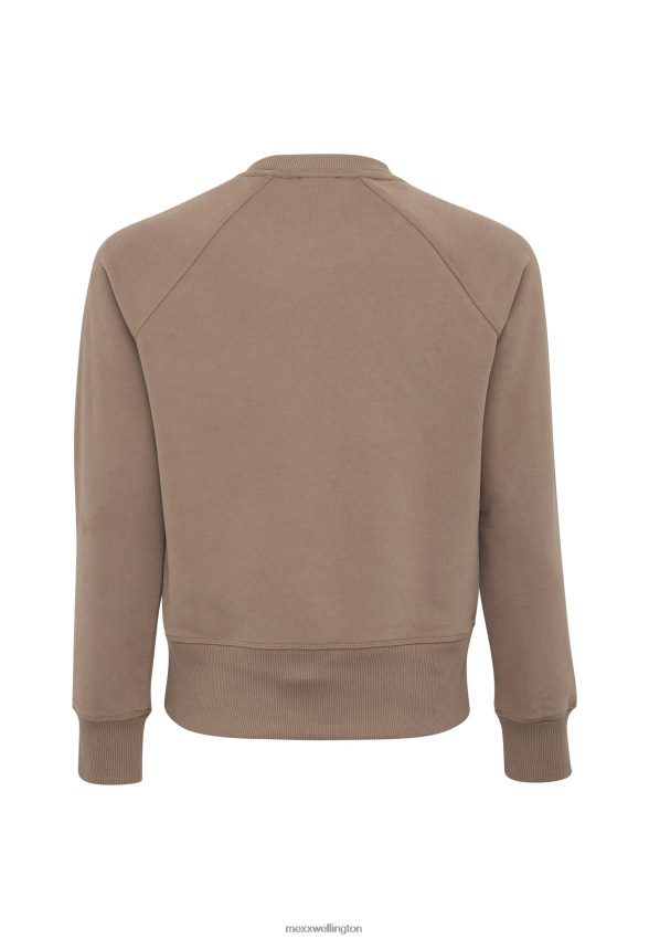 Women Mexx Brown Raglan Sweater Long Sleeves 2B480T138