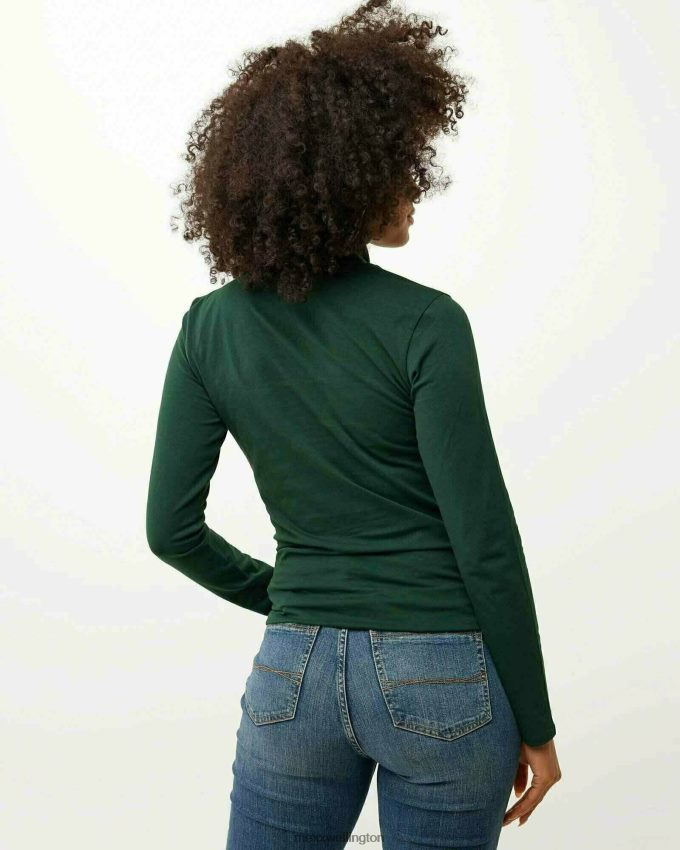 Women Mexx Green Turtle Neck Sweater Dark 2B480T160