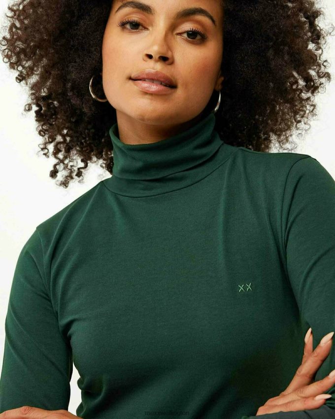 Women Mexx Green Turtle Neck Sweater Dark 2B480T160