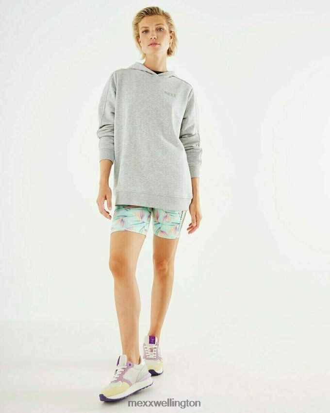 Women Mexx Grey Hooded sweater Melee 2B480T413