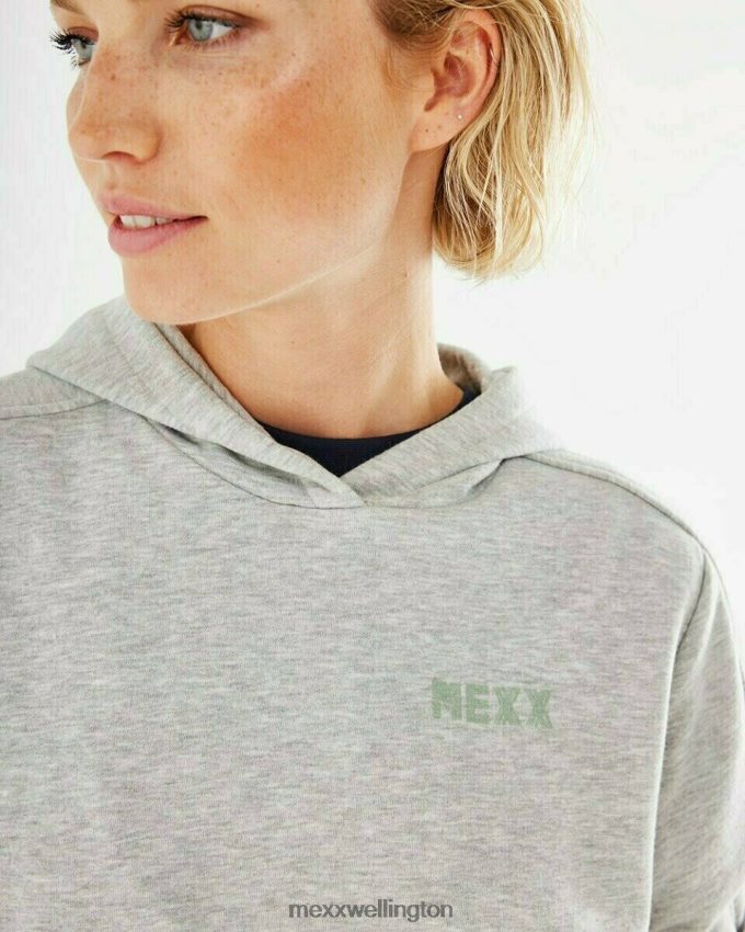 Women Mexx Grey Hooded sweater Melee 2B480T413