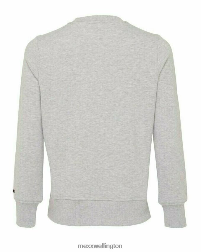 Women Mexx Grey Sequins crewneck sweater grey melee 2B480T412