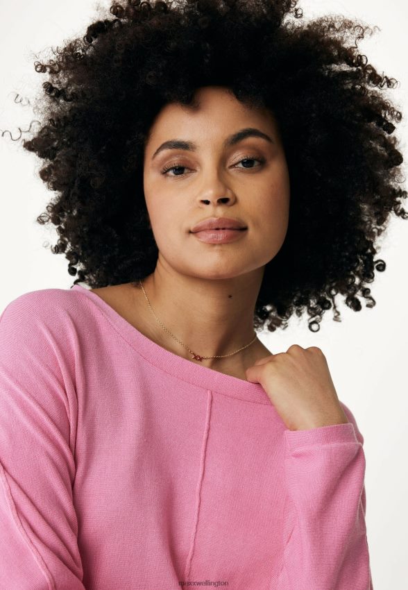 Women Mexx Pink Boatneck Top 2B480T119