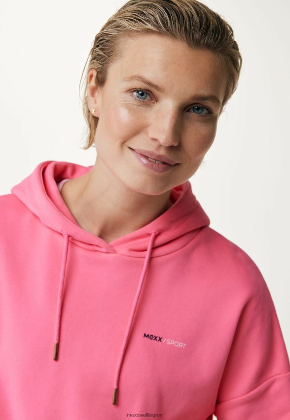 Women Mexx Pink Hooded Sweater Neon 2B480T151