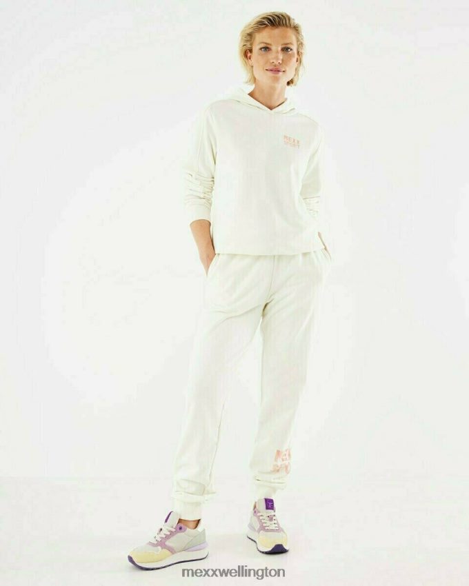 Women Mexx White Hooded Sweater Off 2B480T411