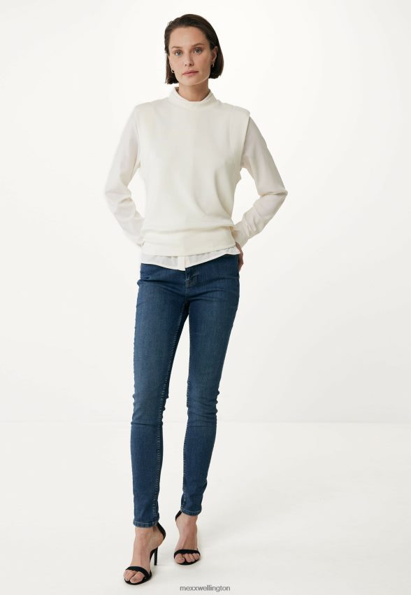 Women Mexx Beige Sleeveless Sweater Off White 2B480T6