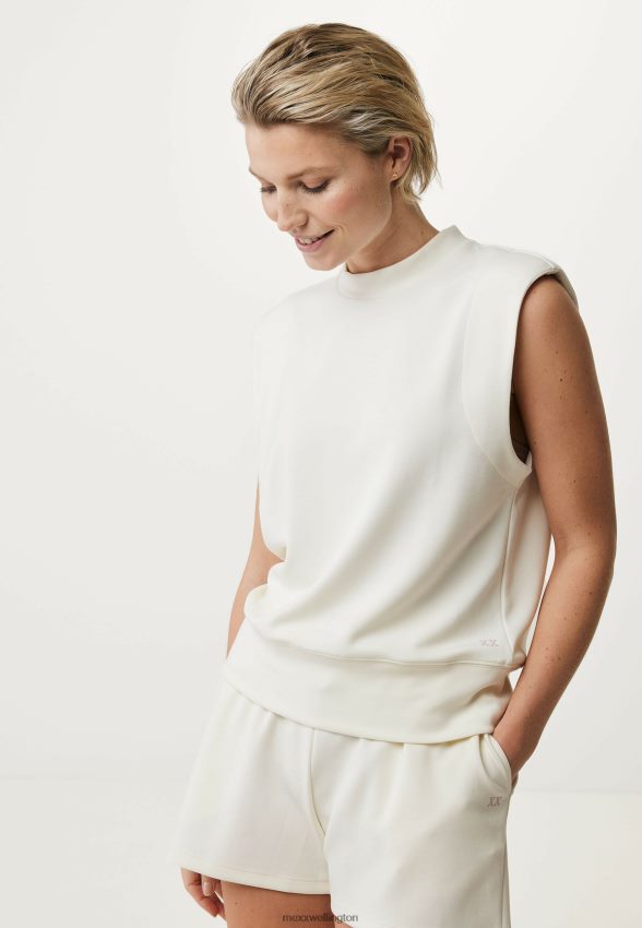 Women Mexx Beige Sleeveless Sweater Off White 2B480T6