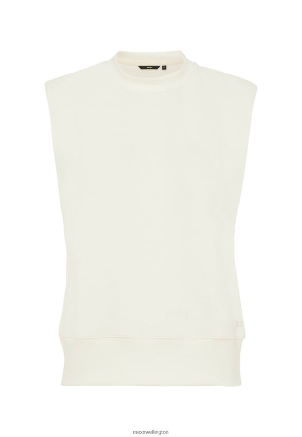 Women Mexx Beige Sleeveless Sweater Off White 2B480T6