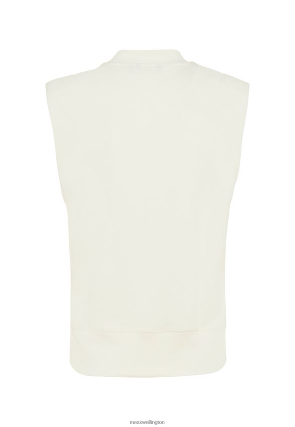 Women Mexx Beige Sleeveless Sweater Off White 2B480T6