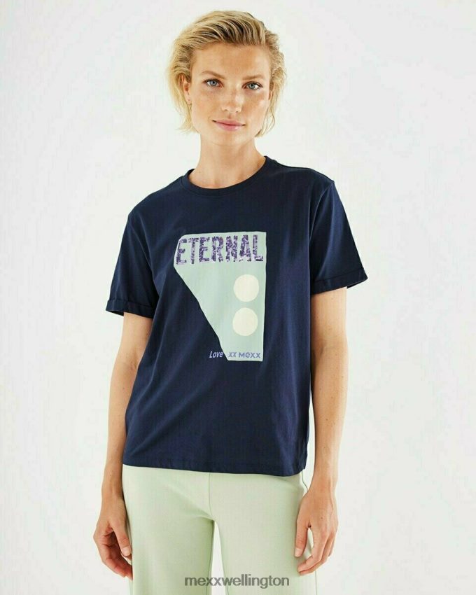 Women Mexx Blue Crewneck t-shirt Navy 2B480T408