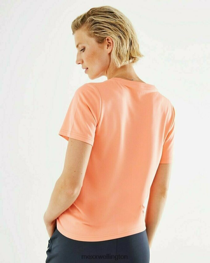 Women Mexx Orange Short Sleeve T-shirt Coral 2B480T179