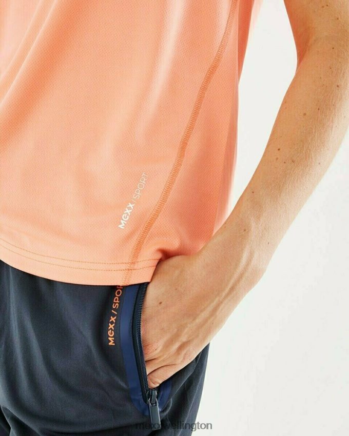 Women Mexx Orange Short Sleeve T-shirt Coral 2B480T179