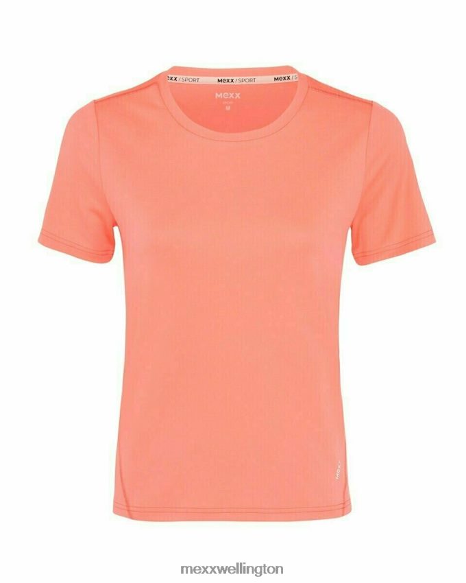 Women Mexx Orange Short Sleeve T-shirt Coral 2B480T179