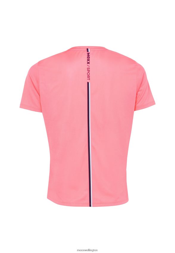 Women Mexx Pink Short Sleeve Sport T-shirt Neon 2B480T222