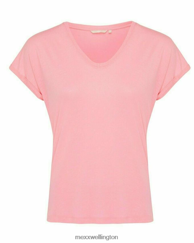Women Mexx Pink V-neck Tee 2B480T187