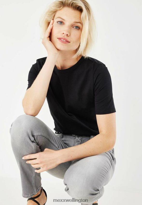 Women Mexx Schwarz Sara Tee Black 2B480T158