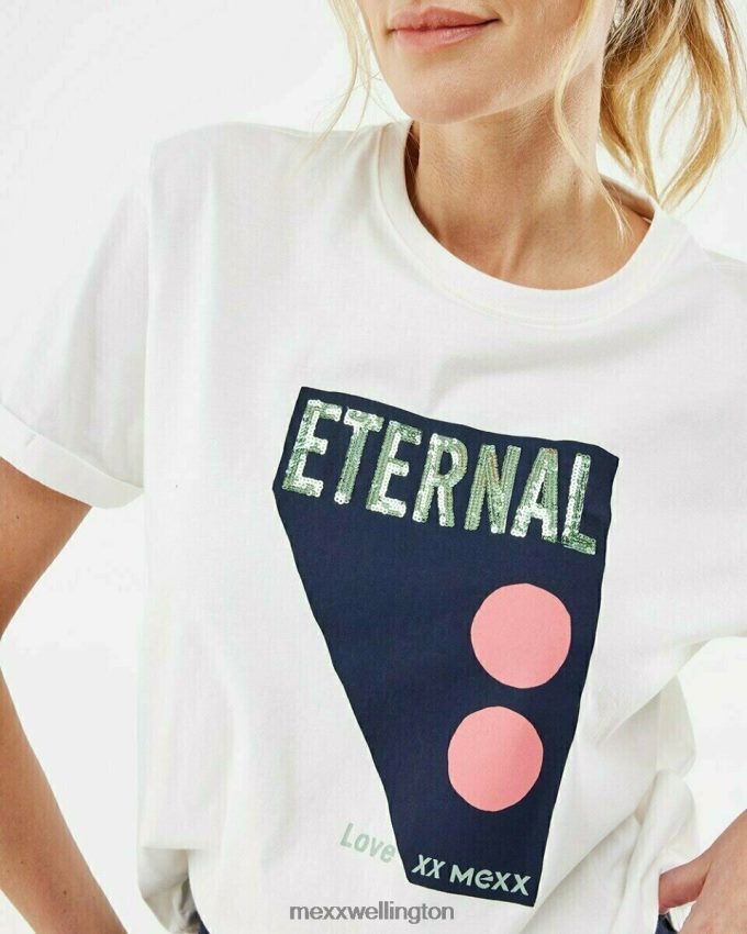 Women Mexx White Crewneck t-shirt Off white 2B480T173