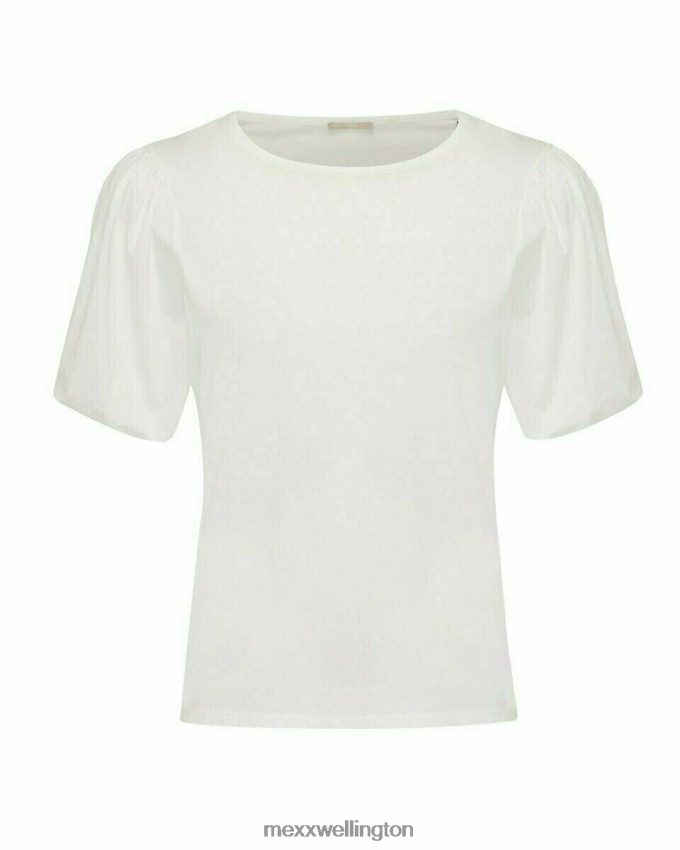 Women Mexx White Puff Sleeve Top 2B480T120