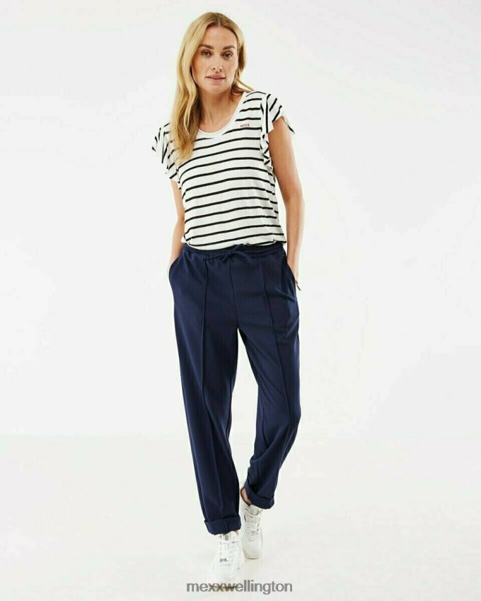 Women Mexx White T-shirt Striped Off white 2B480T167