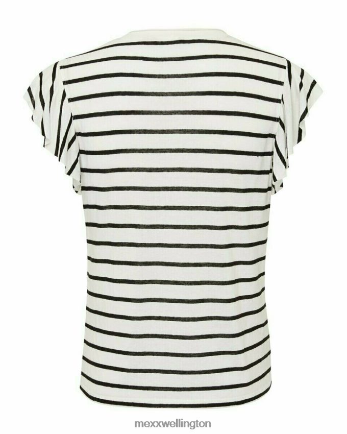 Women Mexx White T-shirt Striped Off white 2B480T167
