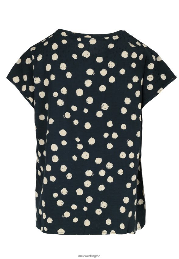 Women Mexx Blue Top All Over Printed Navy 2B480T66