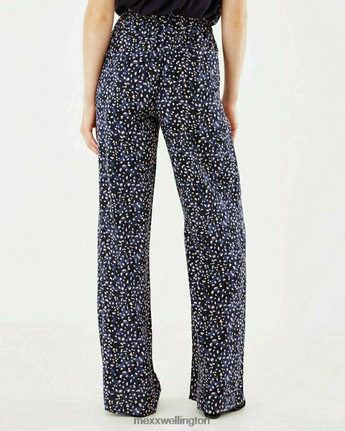 Women Mexx Blue Printed Pants Navy 2B480T133