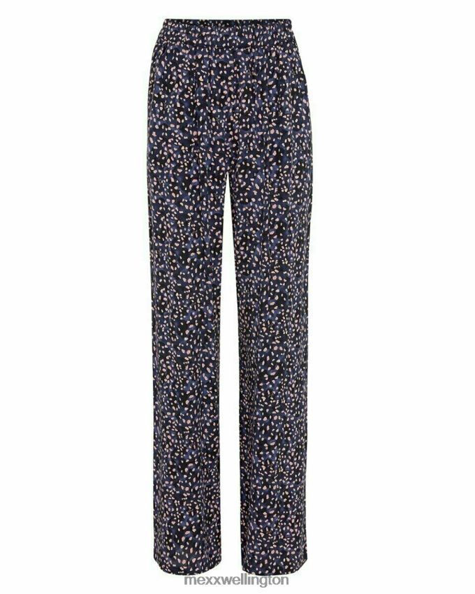 Women Mexx Blue Printed Pants Navy 2B480T133