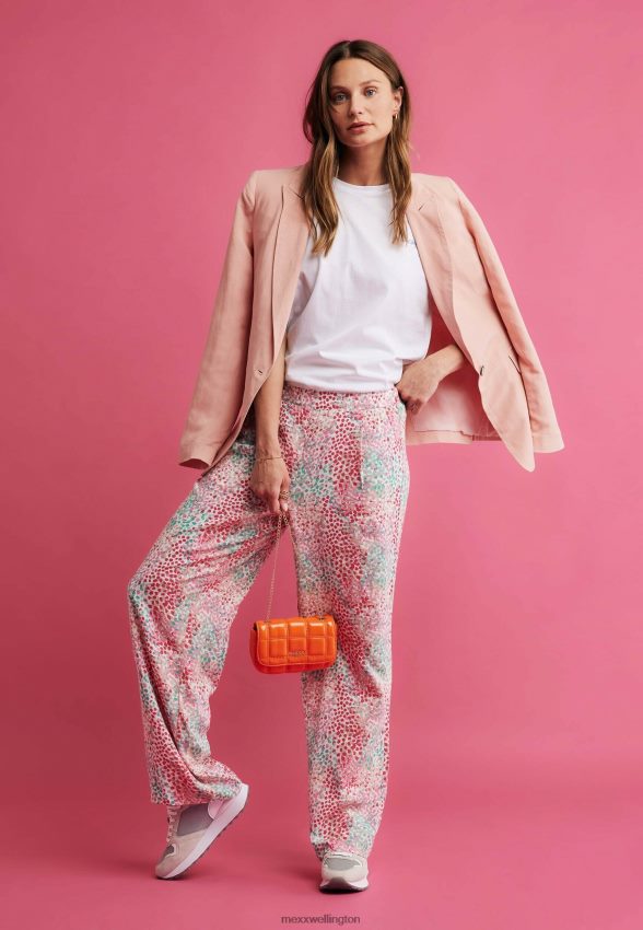 Women Mexx Pink Wide Leg Pants 2B480T23