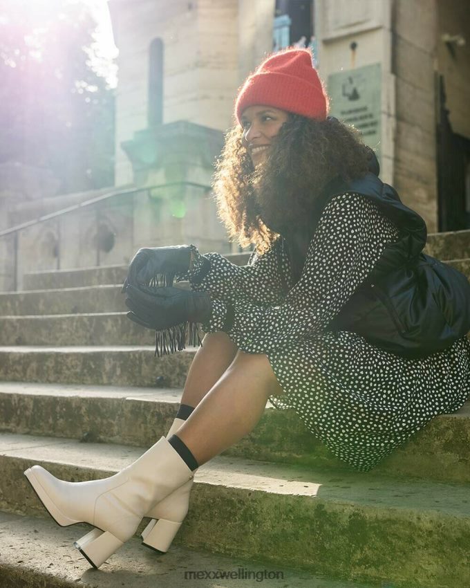 Women Mexx White Ankle boot Kiwi Off 2B480T346