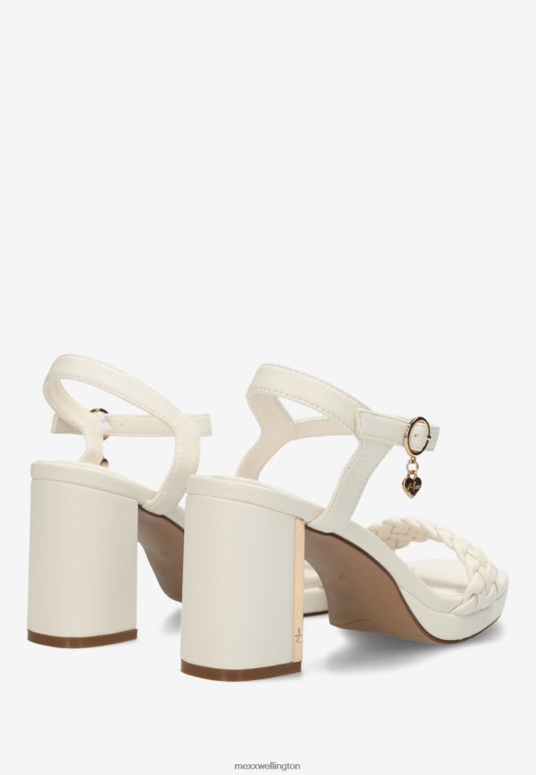 Women Mexx Beige Heeled Sandal Lewy Off White 2B480T327