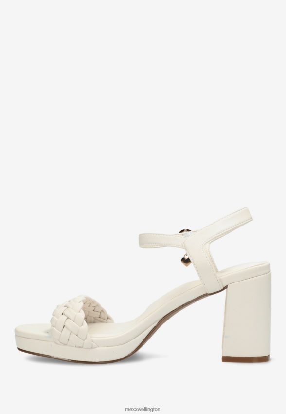 Women Mexx Beige Heeled Sandal Lewy Off White 2B480T327