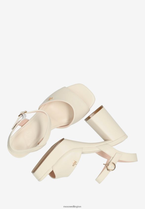 Women Mexx Beige Heeled Sandal Lou Cream 2B480T293