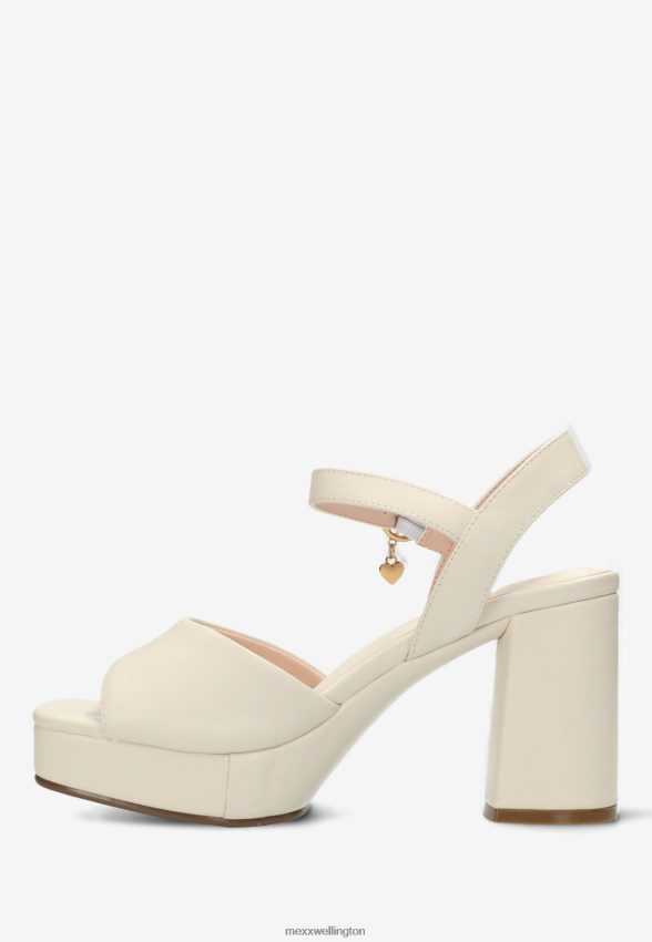 Women Mexx Beige Heeled Sandal Lou Cream 2B480T293