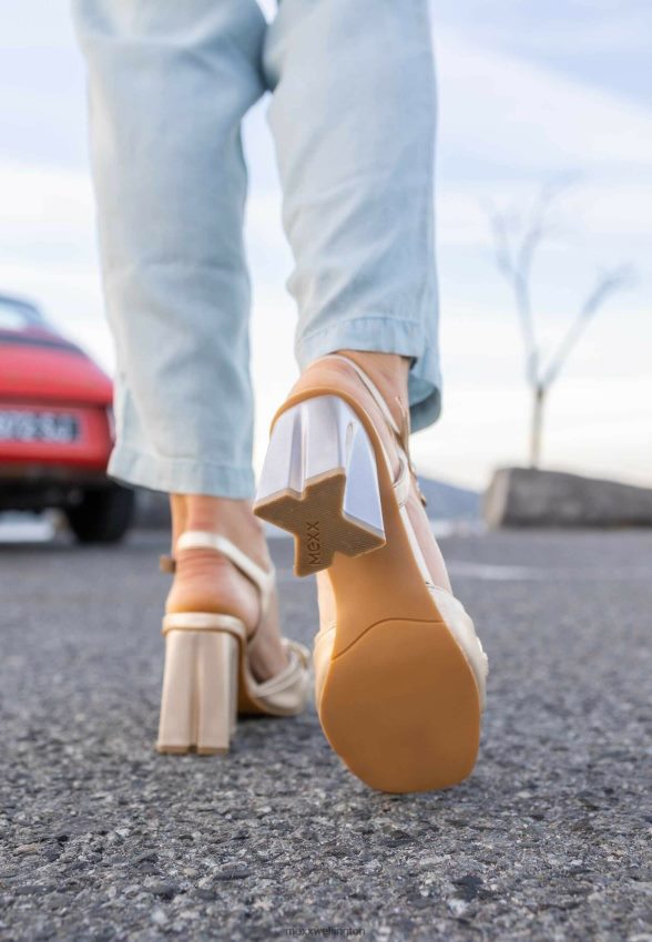 Women Mexx Gold Heeled Sandal Lauren 2B480T325