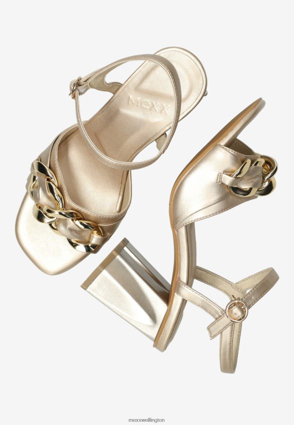 Women Mexx Gold Heeled Sandal Lauren 2B480T325