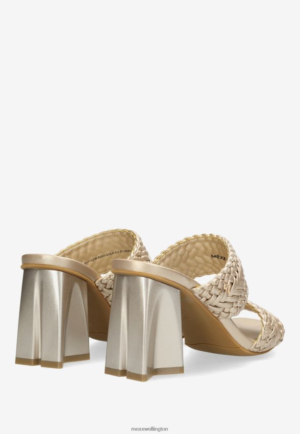 Women Mexx Gold Heeled Sandal Lilah 2B480T236