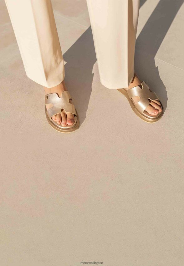 Women Mexx Gold Sandal Lotus 2B480T258