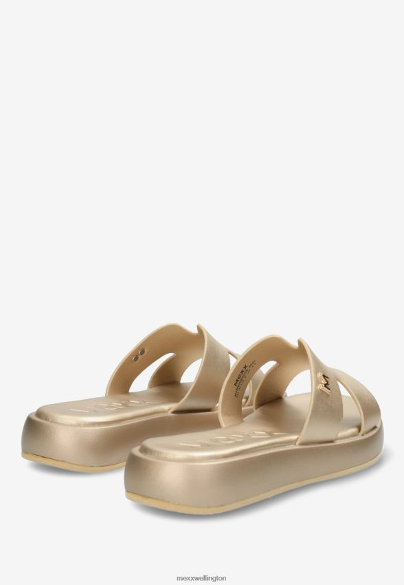 Women Mexx Gold Sandal Lotus 2B480T258