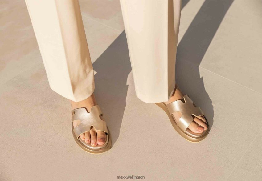 Women Mexx Gold Sandal Lotus 2B480T258
