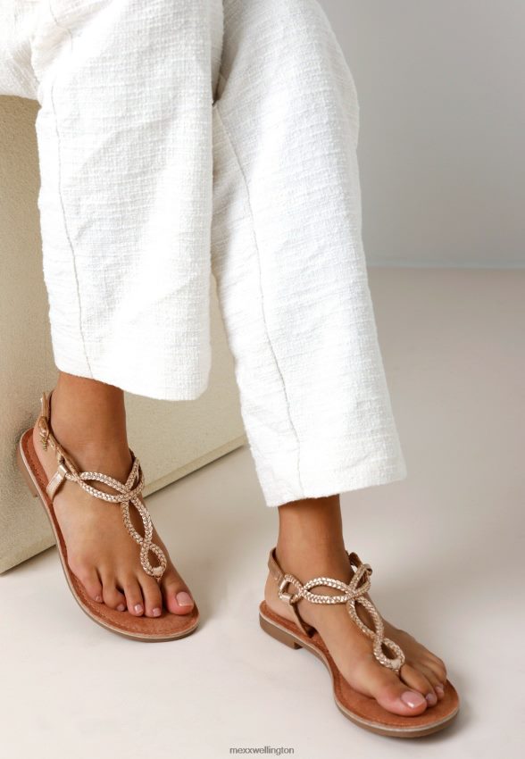 Women Mexx Pink Sandal Jolene Rosegold 2B480T277