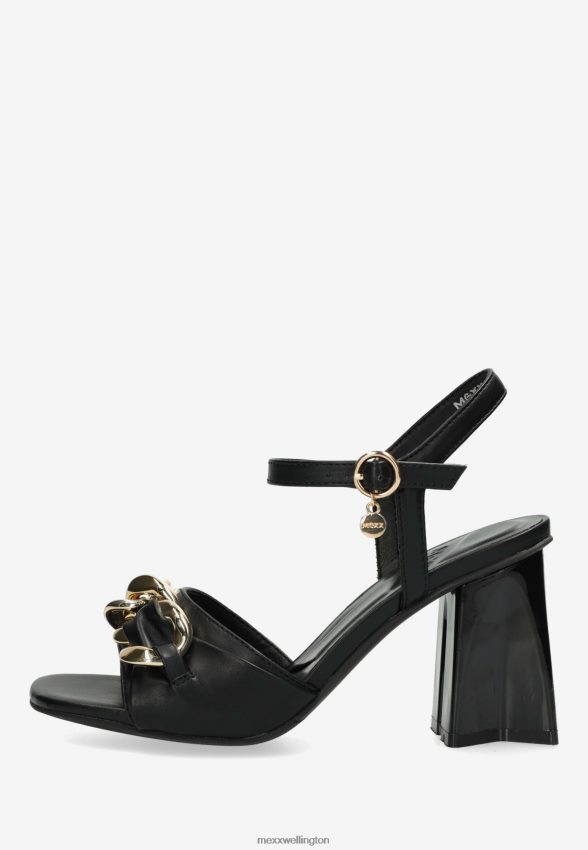 Women Mexx Schwarz Heeled Sandal Lauren Black 2B480T323