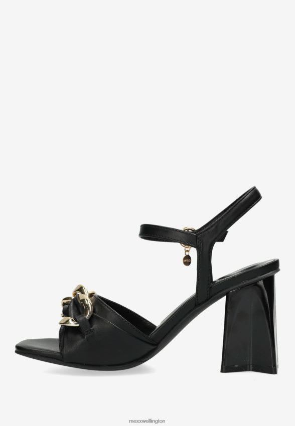 Women Mexx Schwarz Heeled Sandal Lauren Black 2B480T323