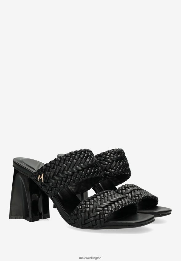 Women Mexx Schwarz Heeled Sandal Lilah Black 2B480T240