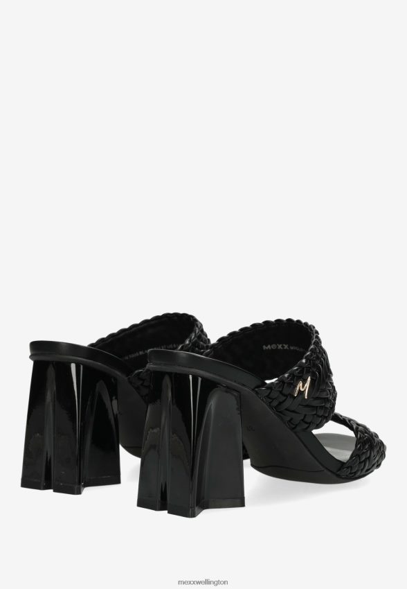 Women Mexx Schwarz Heeled Sandal Lilah Black 2B480T240