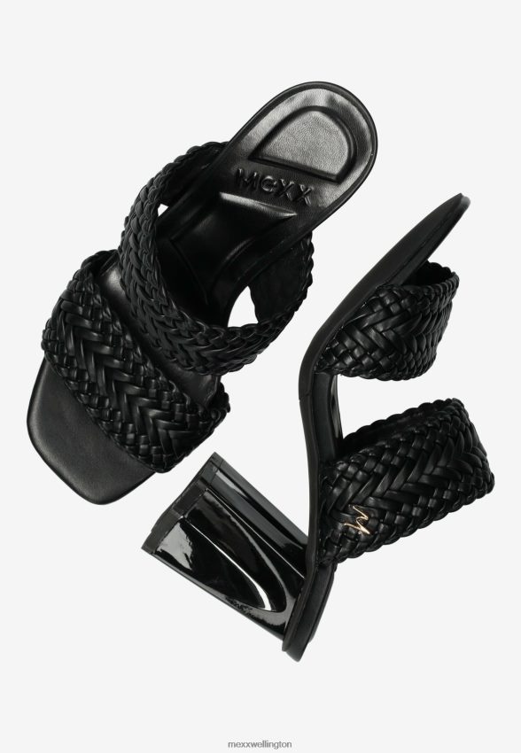 Women Mexx Schwarz Heeled Sandal Lilah Black 2B480T240