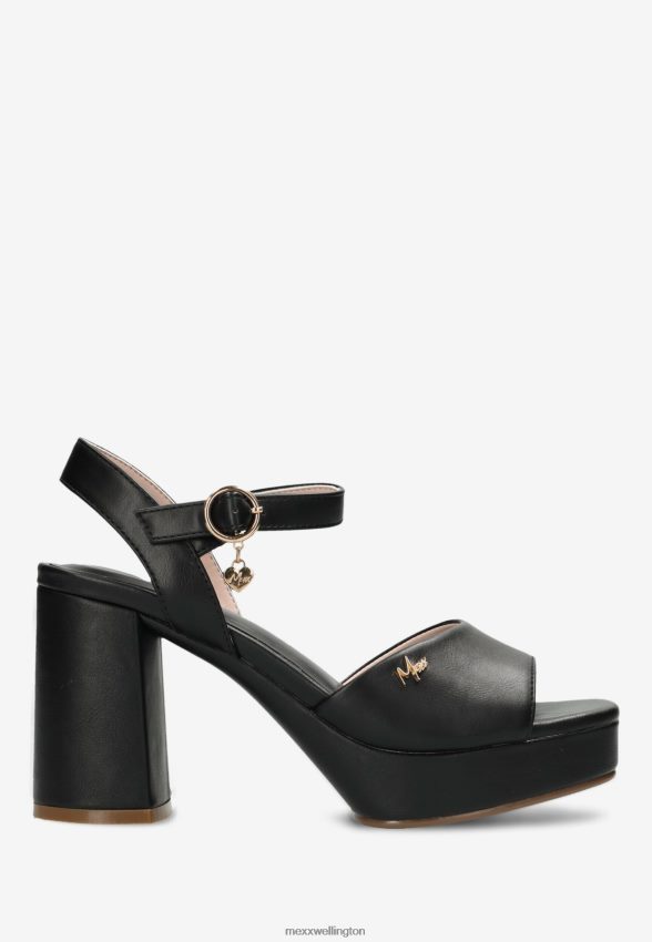 Women Mexx Schwarz Heeled Sandal Lou Black 2B480T292